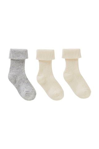3 pares de calcetines - Crudo
