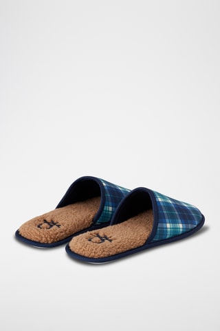 Zapatillas de casa forradas - Azul marino