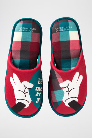 Zapatillas de casa Mickey Disney - Rojo