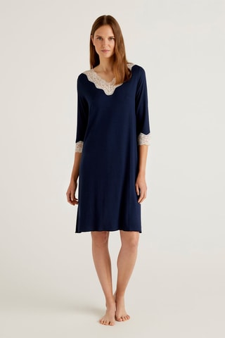 Vestido trapecio Azul marino