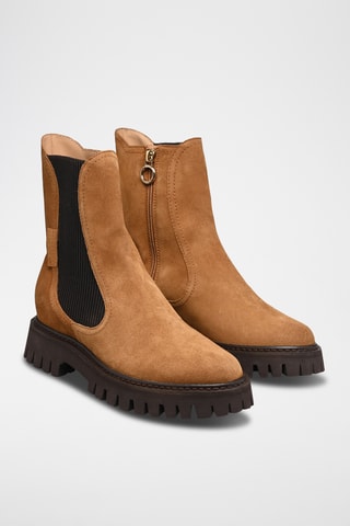 Bottines en nubuck Georgia - Camel
