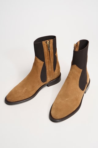 Nubuck Enkellaarzen Harri - Bruin