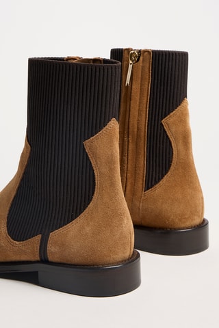 Nubuck Enkellaarzen Harri - Bruin