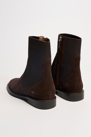 Nubuck Enkellaarzen Harri - Donkerbruin