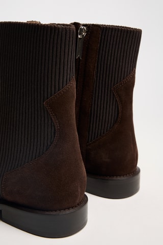 Nubuck Enkellaarzen Harri - Donkerbruin