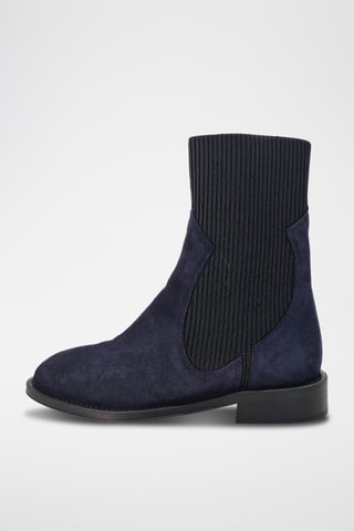 Nubuck Enkellaarzen Harri 25 - Marineblauw