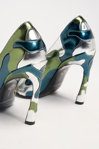 Leren Pumps Camille - Groen