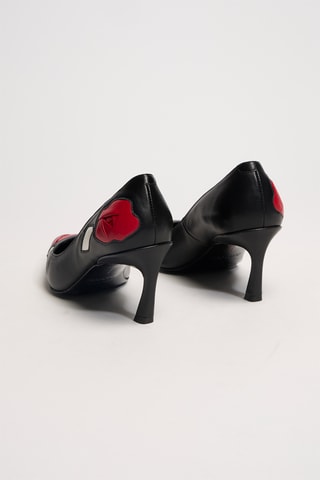 Nappaleren Pumps Flora - Zwart en Wit
