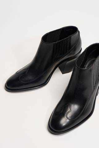 Kalfsleren Chelsea Boots Felix - Zwart