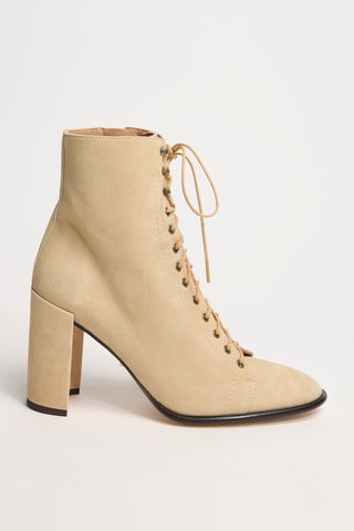 Nubuck Enkellaarzen May - Camel