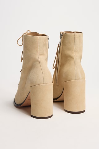 Nubuck Enkellaarzen May - Camel