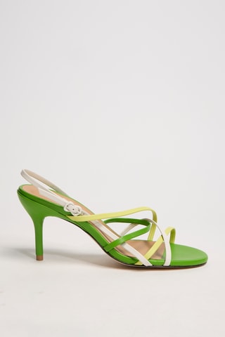 Nappaleren Sandalen met Hak Vee - Lichtgroen