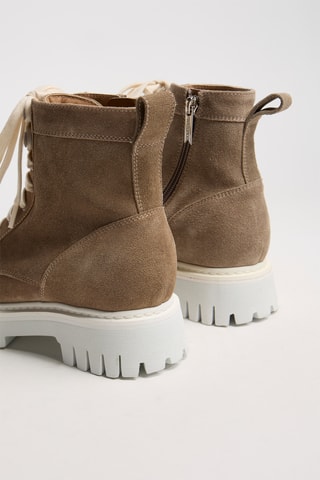Nubuck Enkellaarzen Gisele - Bruin