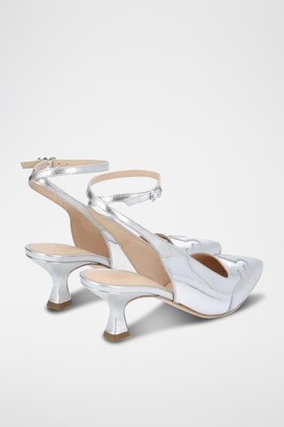 Leren Pumps Suzy - Zilverkleurig