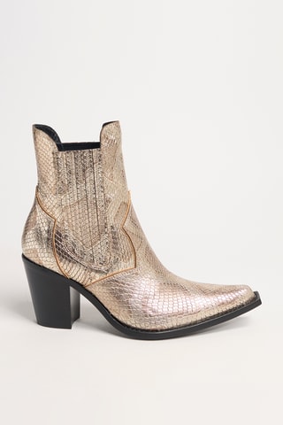 Leren Chelsea Boots Sandy - Goudkleurig