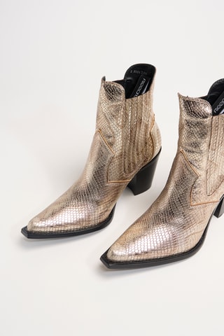 Leren Chelsea Boots Sandy - Goudkleurig