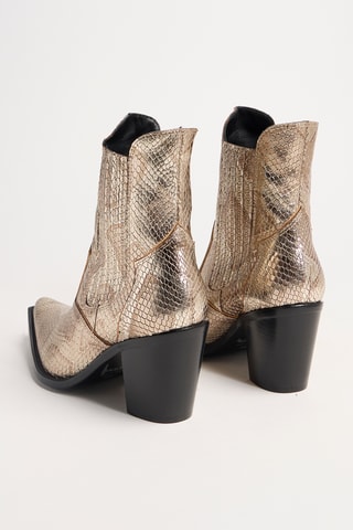Leren Chelsea Boots Sandy - Goudkleurig