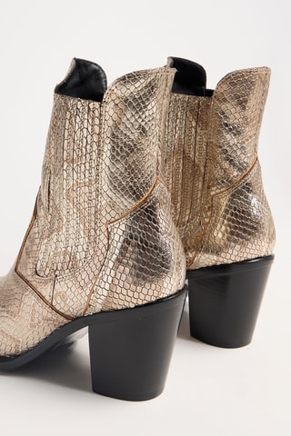 Leren Chelsea Boots Sandy - Goudkleurig