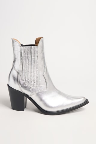 Leren Chelsea Boots Sandy - Zilverkleurig