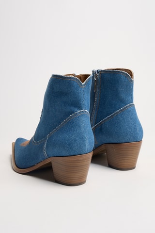 Denim Enkellaarzen Shania - Kobaltblauw