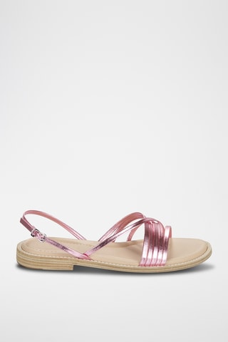 Schapenleren Sandalen Fabiola - Roze