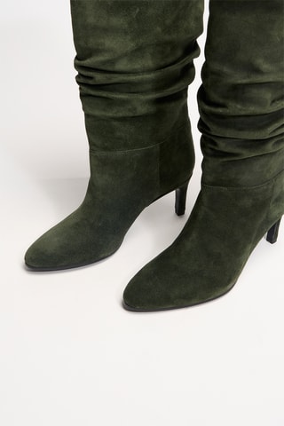 Nubuck Enkellaarzen Celeste - Donkergroen