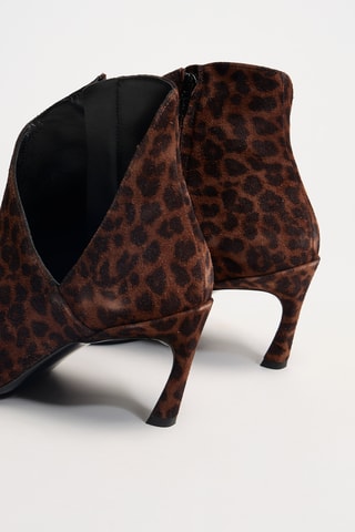 Nubuck Enkellaarzen June - Bruin