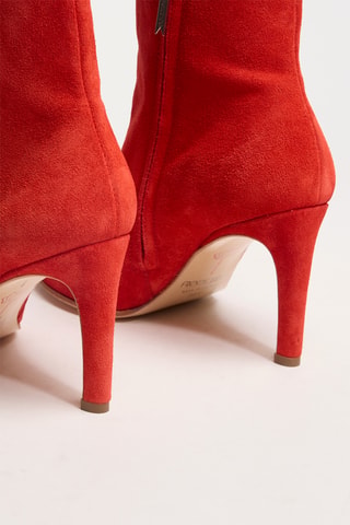 Nubuck Enkellaarzen Stella - Oranje