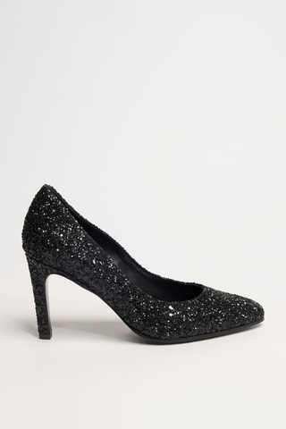 Leren Pumps Mirri - Zilverkleurig en Zwart