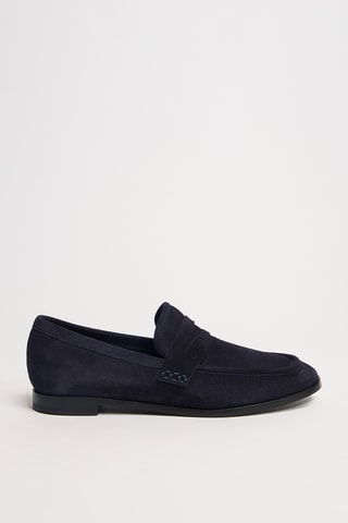Nubuck Mocassins Anais - Marineblauw