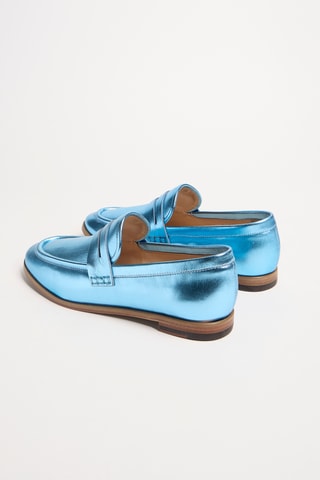 Leren Mocassins Anais - Lichtblauw