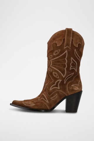 Nubuck Enkellaarzen Andrea - Bruin