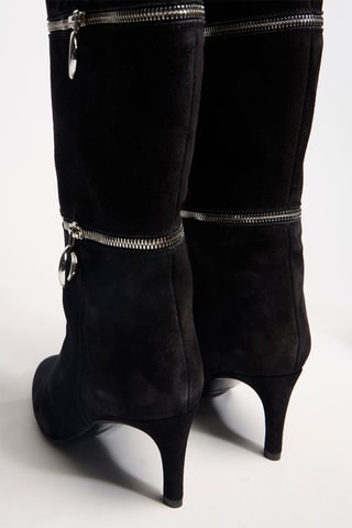 Nubuck Laarzen Christal - Zwart
