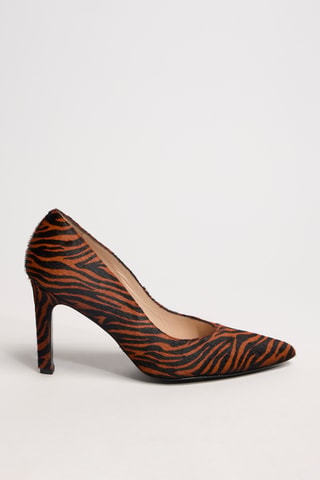 Leren Pumps Forel - Oranje en Zwart
