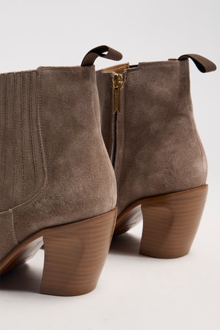 Nubuck Enkellaarzen Dusty - Taupe