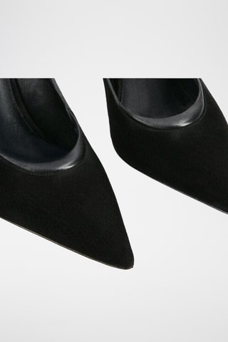 Kalfsleren Pumps La Rose - Zwart