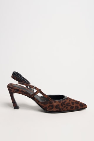Leren Pumps Demi - Donkerbruin en Antraciet