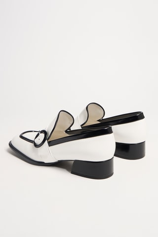 Leren Mocassins Fin - Wit