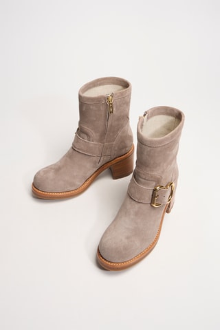 Nubuck Enkellaarzen Thorn - Beige
