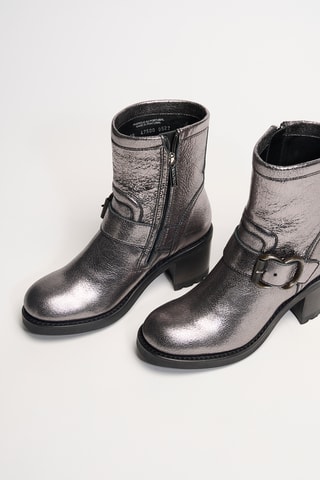 Bottines en cuir Thorn - Anthracite