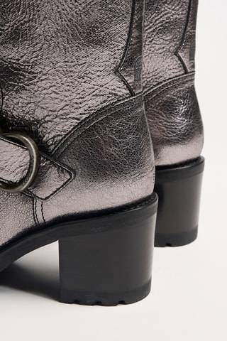 Bottines en cuir Thorn - Anthracite