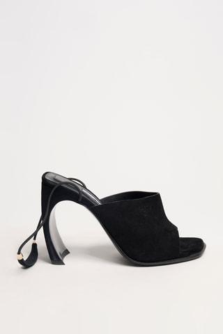 Leren Sandalen met Hak Elle - Zwart