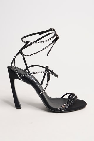 Romeinse Sandalen met Hak Julie - Zwart