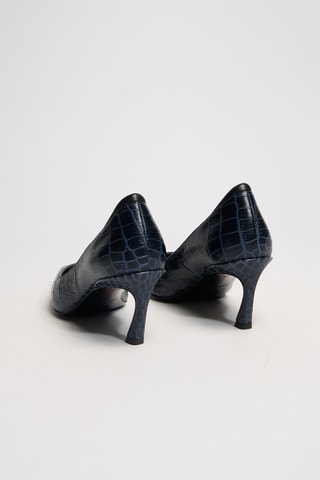 Leren Pumps La Rose - Marineblauw