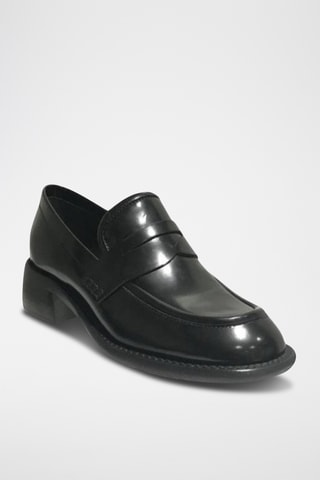 Lakleren Mocassins met Hak Anais - Zwart