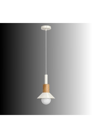 Suspension en bois - Beige - 40 W