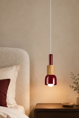 Suspension en bois - Bordeaux - 40 W