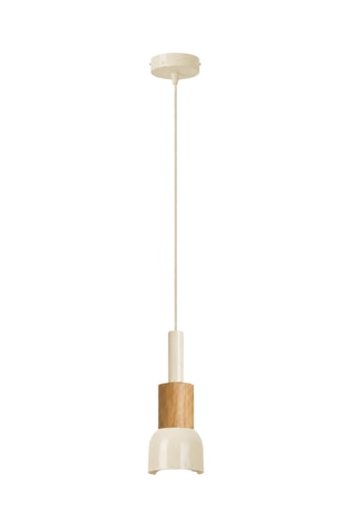 Suspension en bois - Beige - 40 W