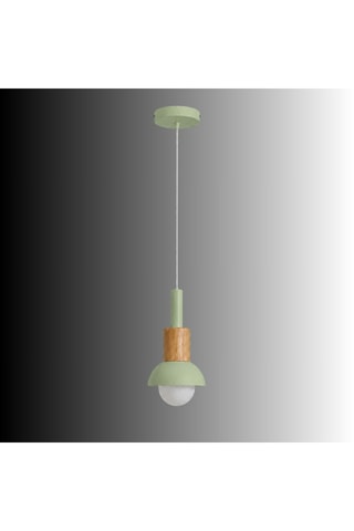 Suspension en bois - Vert clair - 40 W