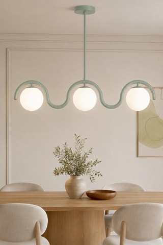 Suspension Gedik - 3 x 40 W - Vert